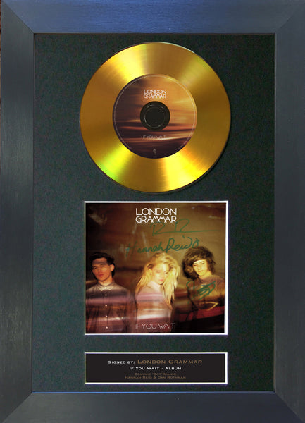#118 London Grammar - If you wait GOLD DISC Cd Album Signed Autograph Mounted Print