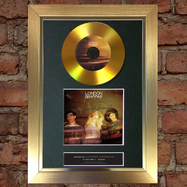 #118 London Grammar - If you wait GOLD DISC Cd Album Signed Autograph Mounted Print