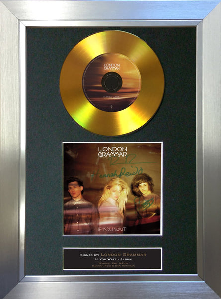 #118 London Grammar - If you wait GOLD DISC Cd Album Signed Autograph Mounted Print