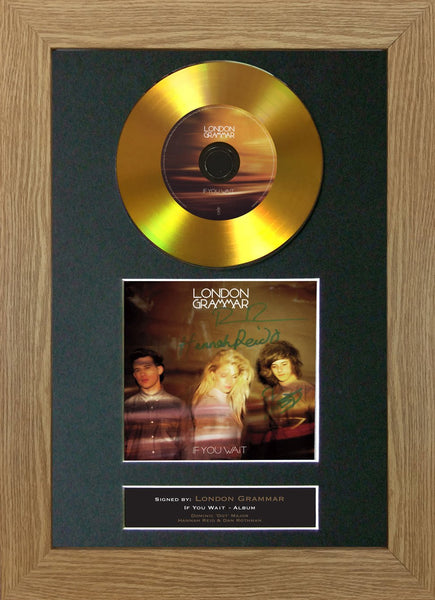 #118 London Grammar - If you wait GOLD DISC Cd Album Signed Autograph Mounted Print