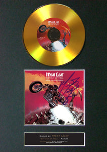 #89 Meatloaf - Bat out of Hell GOLD DISC Cd Album Signed Autograph Mounted Print