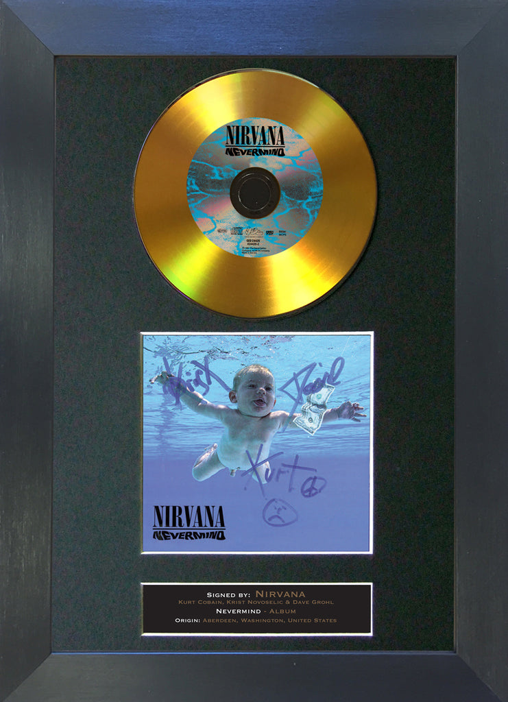 81 Nirvana - Nevermind Gold CD – The Autograph Gallery