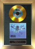 #81 Nirvana - Nevermind GOLD DISC Cd Album Signed Autograph Mounted Print