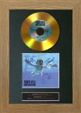 #81 Nirvana - Nevermind GOLD DISC Cd Album Signed Autograph Mounted Print