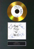 #115 GOLD DISC PINK FLOYD  The Wall Album Signed Autograph Mounted Repro A4