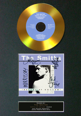 #116 GOLD DISC THE SMITHS Hatful of Hollow Signed Autograph Mounted Repro A4