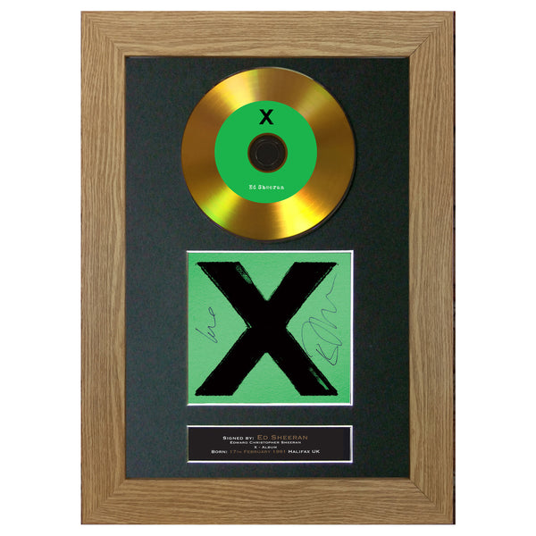 #112 Ed Sheeran - Multiply GOLD DISC Cd Album Signed Autograph Mounted Photo Print