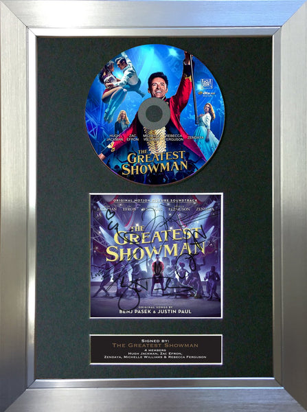 #169 Greatest Showman GOLD DISC Album Signed Autograph Mounted Repro