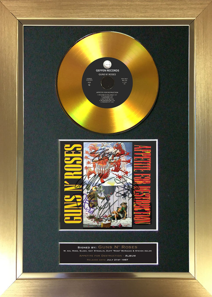 167 Guns & Roses - Appetite For Destruction Gold CD – The