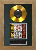 #167 Guns & Roses - Appetite GOLD DISC Album Signed Autograph Mounted Repro