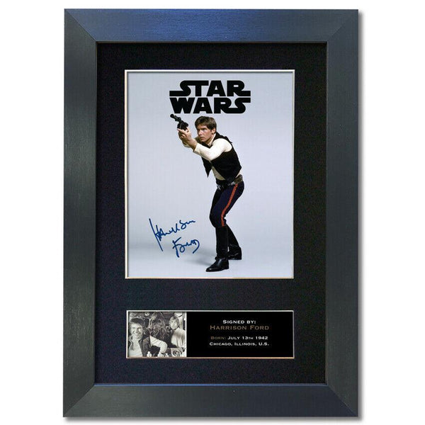 HARRISON FORD Gift Signed A4 Printed Autograph Star Wars Gifts HANS SOLO 840