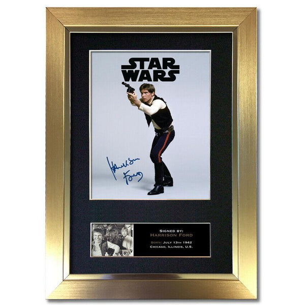 HARRISON FORD Gift Signed A4 Printed Autograph Star Wars Gifts HANS SOLO 840