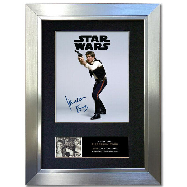 HARRISON FORD Gift Signed A4 Printed Autograph Star Wars Gifts HANS SOLO 840