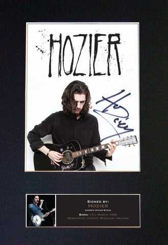 HOZIER Signed Autograph Mounted Photo Reproduction PRINT A4 567