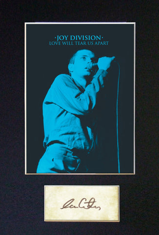 IAN CURTIS Joy Division Signed Autograph Mounted Photo Reproduction PRINT A4 579