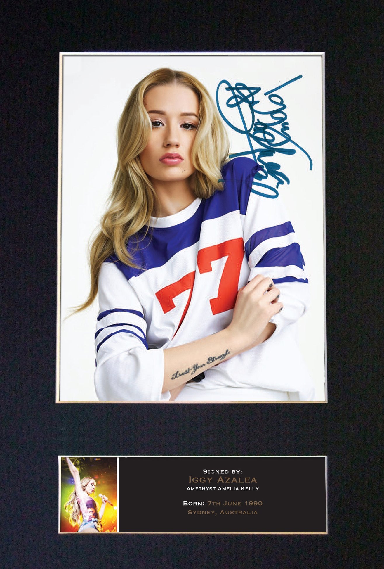 IGGY AZALEA Signed Autograph Quality Mounted Photo Repro A4 Print 516