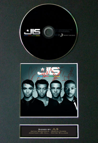 JLS Album Signed CD COVER MOUNTED A4 Autograph Print 28