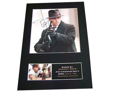 JOHNNY DEPP Signed Autograph Mounted Photo Repro A4 Print 6