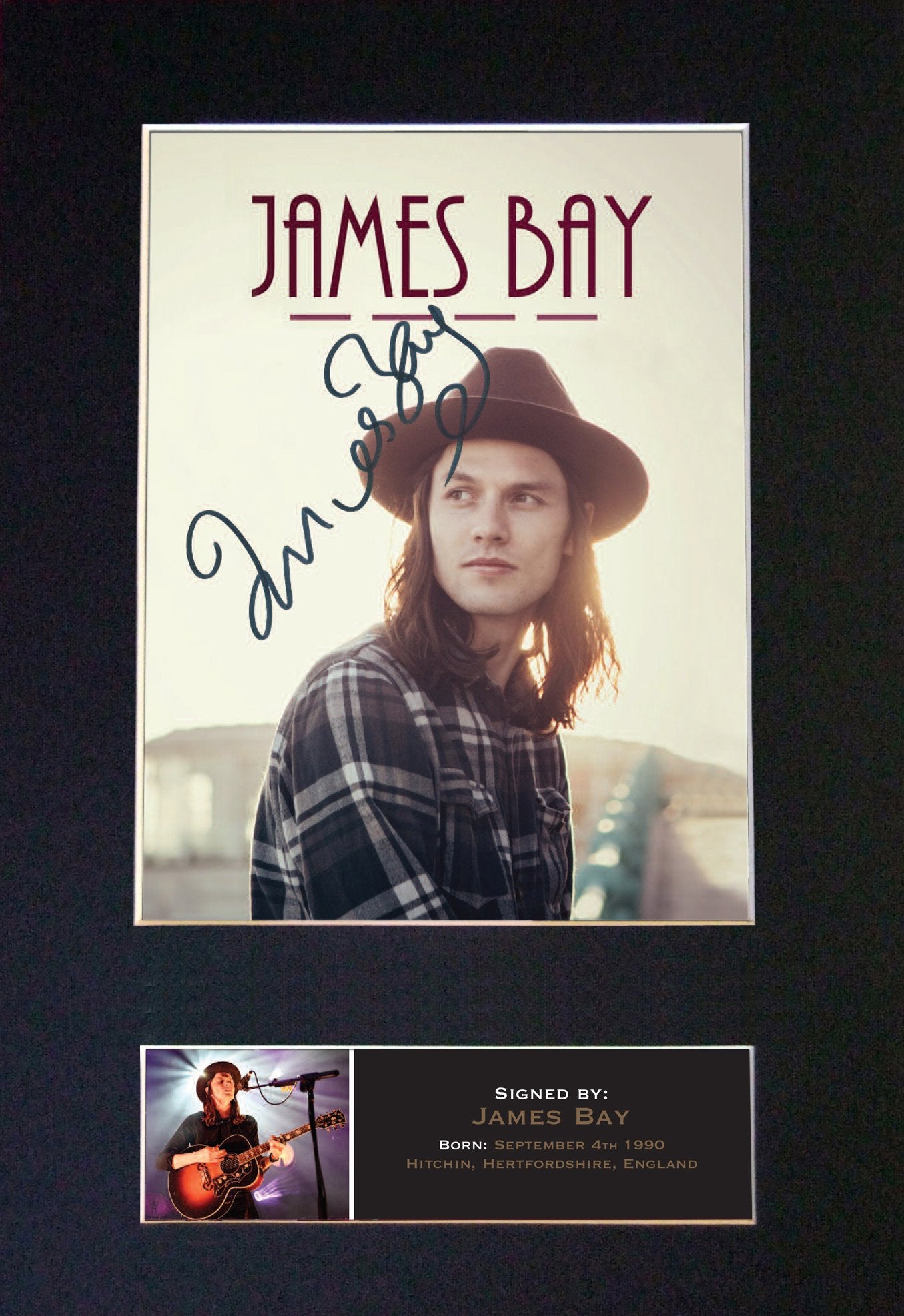 JAMES BAY Signed Autograph Mounted Photo Reproduction PRINT A4 568