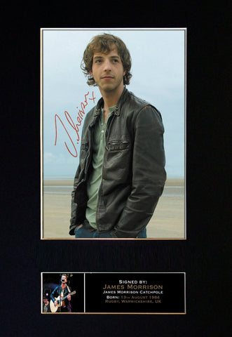 JAMES MORRISON Mounted Signed Photo Reproduction Autograph Print A4 158