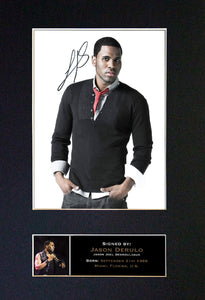 JASON DERULO Mounted Signed Photo Reproduction Autograph Print A4 345