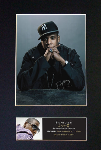 JAY Z Mounted Signed Photo Reproduction Autograph Print A4 87