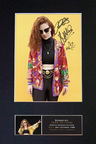 JESS GLYNNE Signed Autograph Mounted Photo REPRODUCTION PRINT A4 584