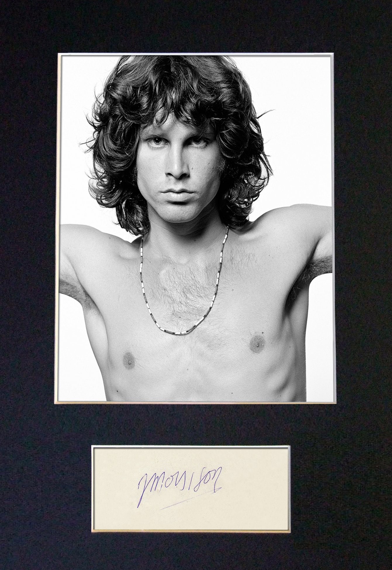 JIM MORRISON Mounted Signed Photo Reproduction Autograph Print A4 152