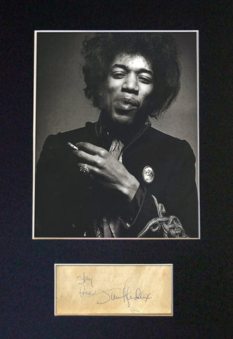 JIMI HENDRIX Mounted Signed Photo Reproduction Autograph Print A4 59
