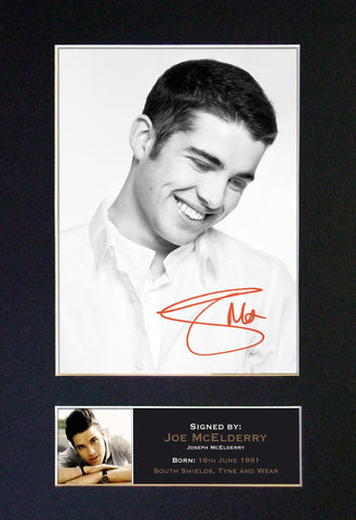 JOE MCELDERRY Mounted Signed Photo Reproduction Autograph Print A4 155