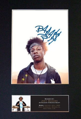 JOEY BADASS Signed Autograph Mounted Photo Repro A4 Print 541