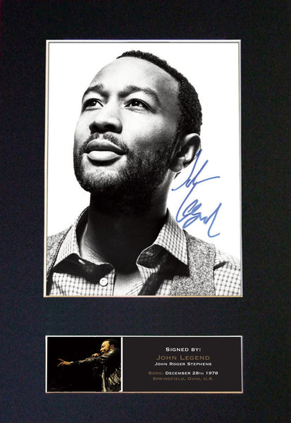 JOHN LEGEND  Signed Autograph Mounted Photo Repro A4 Print 438