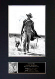 JOHN WAYNE Autograph Mounted Signed Photo Reproduction Print A4 129