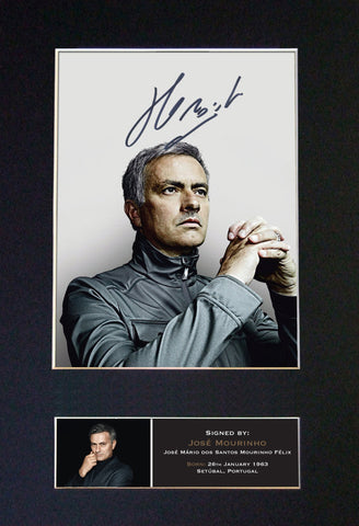 JOSE MOURINHO Chelsea Signed Autograph Mounted Photo Repro A4 Print 459