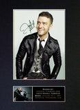 JUSTIN TIMBERLAKE Mounted Signed Photo Reproduction Autograph Print A4 331