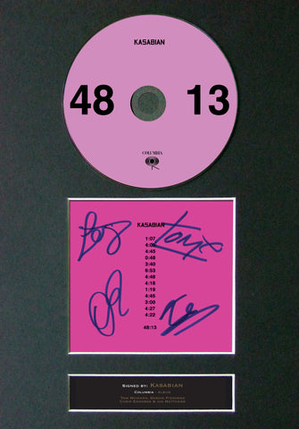 KASABIAN 48:13 Album Signed Autograph CD Repro MOUNTED A4 Autograph Print 41