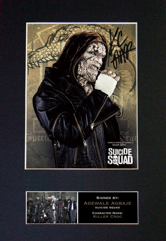 SUICIDE SQUAD Killer Croc Signed Autograph Mounted Photo Reproduction Print 626
