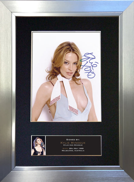 Kylie Signed Autograph Quality Mounted Photo Repro A4 Print 233