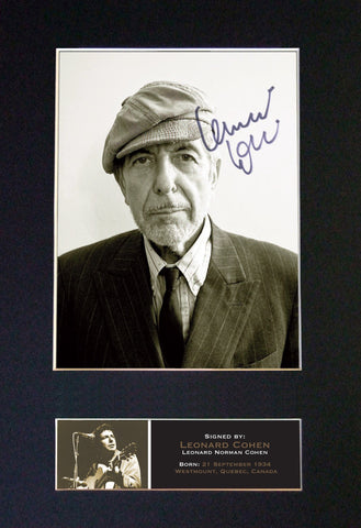 LEONARD COHEN Signed Autograph Mounted Photo Repro A4 Print 547