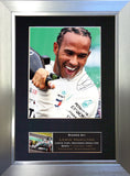 Lewis Hamilton Gift Signed A4 Printed Autograph #843