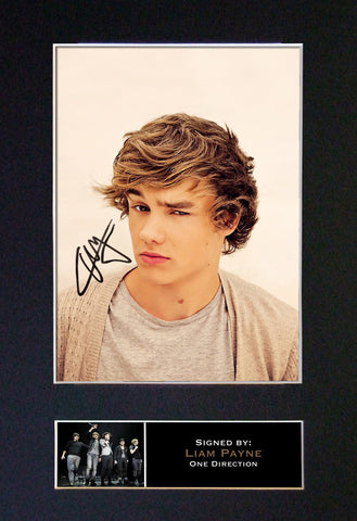 LIAM PAYNE 1D Mounted Signed Photo Reproduction Autograph Print A4 291