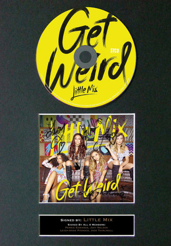 LITTLE MIX Get Weird Signed Album COVER Repro Cd Print A4 Photo Autograph 69