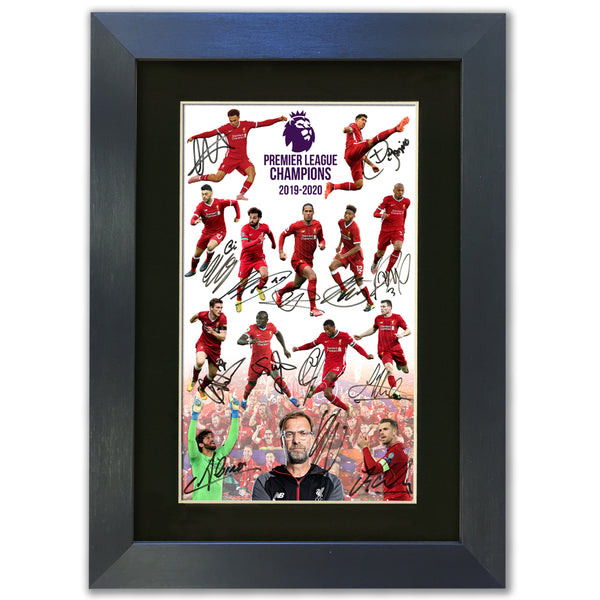 #867 Liverpool Champions 2020 Mounted Print