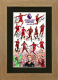 #867 Liverpool Champions 2020 Mounted Print