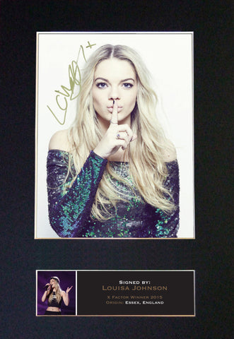 LOUISA JOHNSON Signed Autograph Mounted Photo REPRODUCTION PRINT A4 598