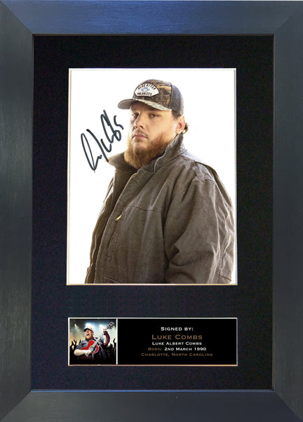LUKE COMBS Signed Autograph Quality Mounted Photo Repro A4 Print 871