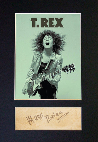 MARC BOLAN T-Rex Signed Autograph Mounted Photo Repro A4 Print 485