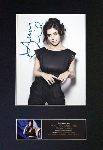 MARINA & THE DIAMONDS Signed Autograph Quality Mounted Photo Repro A4 Print 386