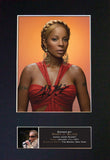 MARY J BLIGE Autograph Mounted Signed Photo Reproduction A4 416