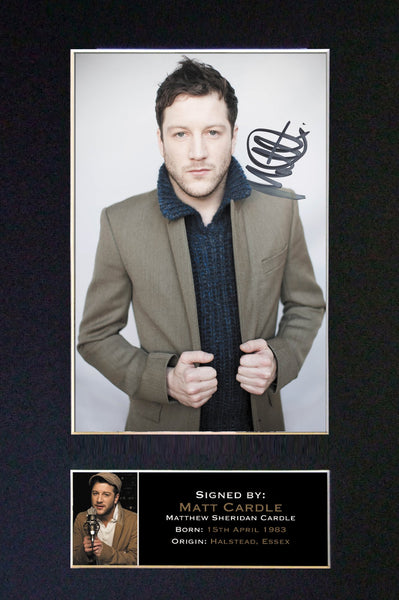 MATT CARDLE Mounted Signed Photo Reproduction Autograph Print A4 149